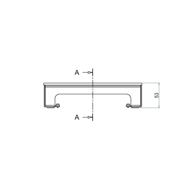 Produktbild UBD 217 001  -  Unterflur-Bodendose UBD 210 small inkl. belegtem Deckel aus 4mm SVZ, ohne Schutzkante, mit Ausschnitt